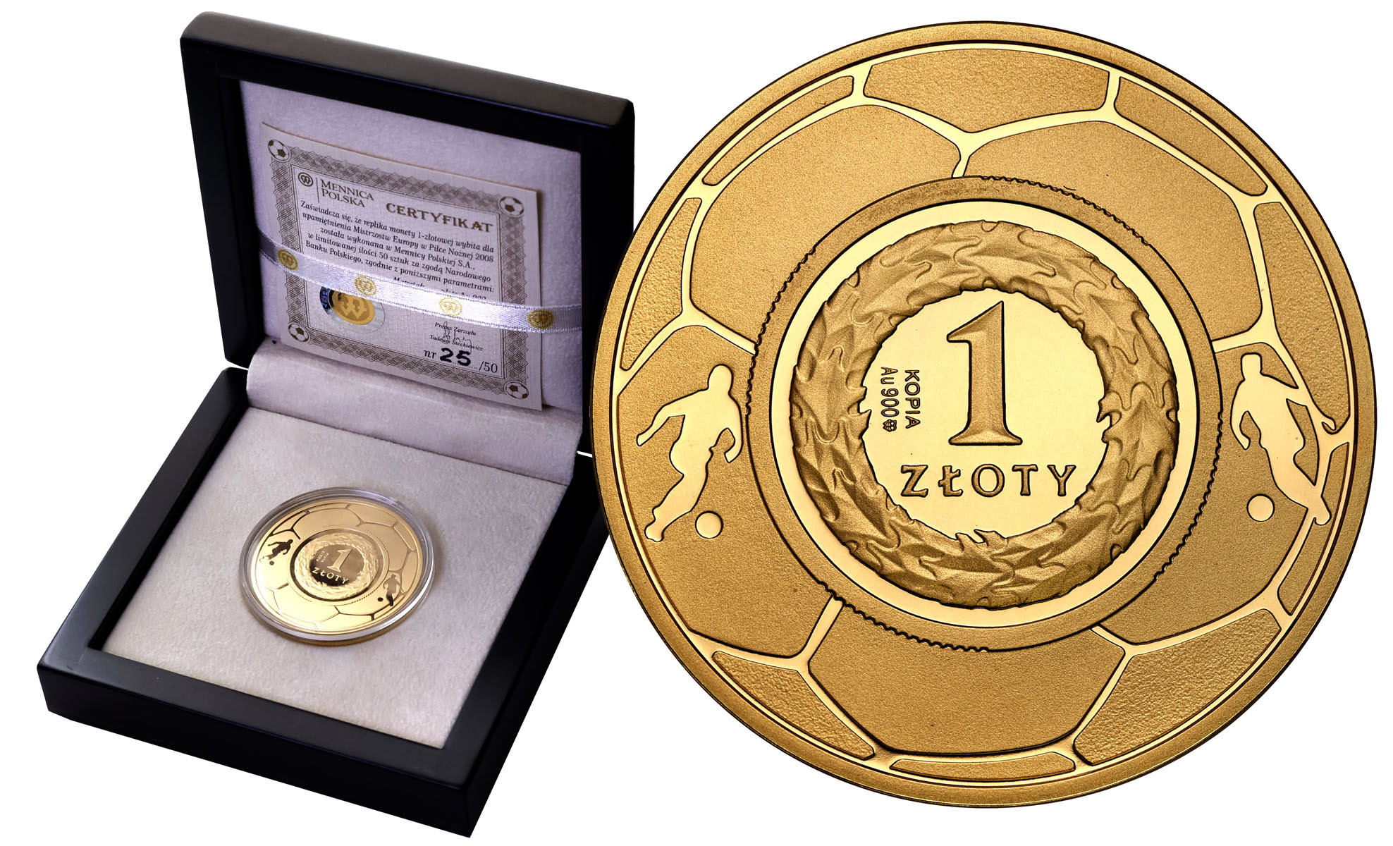 1 złoty 2008 Mistrzostwa Europy w piłce nożnej 2008 - ZŁOTO